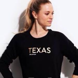 Peloton Texas Sweatshirt Black Sz S Womens